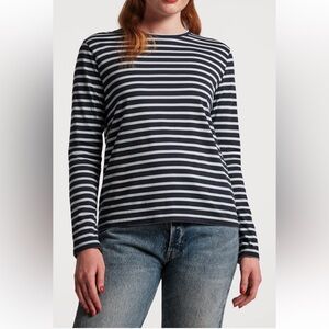Frances Valentine Long Sleeve Striped Tee - Pima Cotton